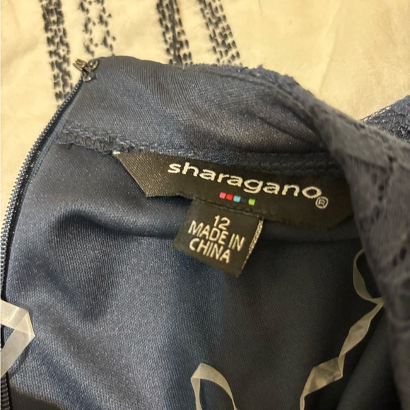 Navy Blue Lace Dress - Picture 3 of 6